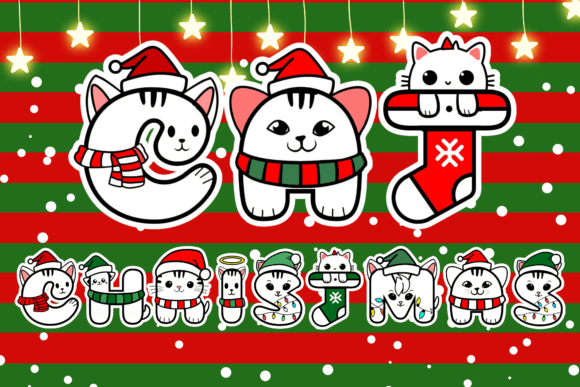 Cat Christmas: A Festive Decorative Font Review