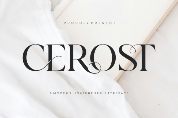 Cerost: A Ligature Serif Font for Editorial Design