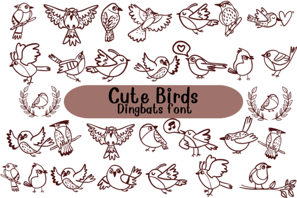 Cute Bird: A Playful Display Font for Web Design