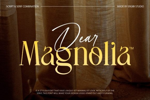 Dear Magnolia: A Stylish Serif Font for Campaigns
