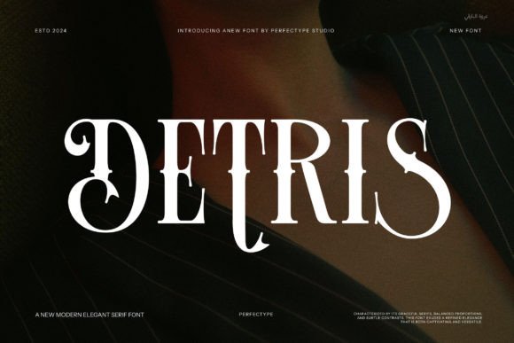 Detris: A Stylish Serif Font for Editorial Design