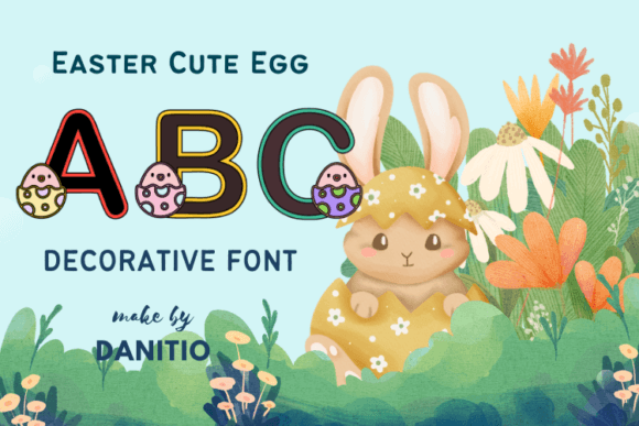 Easter Cute Egg: A Playful Display Font for Web Design