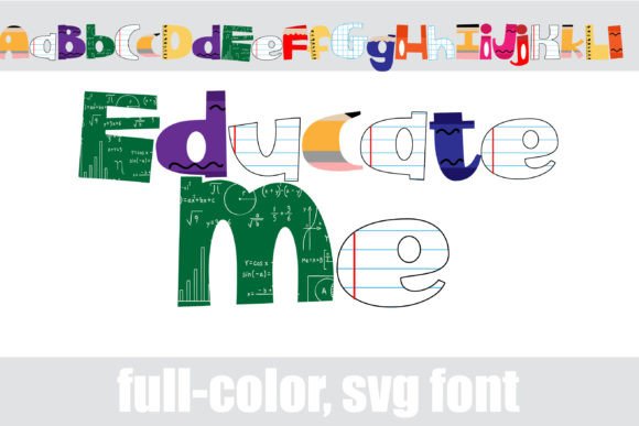 Educate Me: A Vibrant Color Font for Business Branding