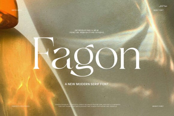 Fagon: A Modern Serif Font for Elegant Editorial Design