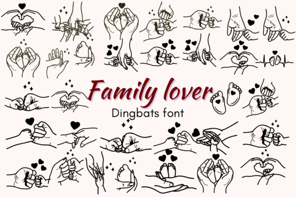 Family Lover Font: A Sketchy Dingbat Review