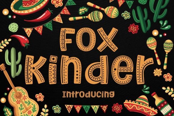 Fox Kinder: A Cute Decorative Font for Web Design
