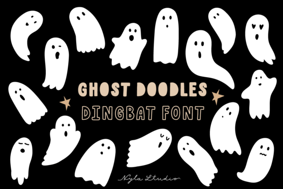 Ghost Doodles: The Ultimate Cute Dingbat Font Review