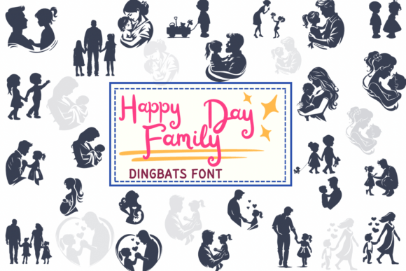 Happy Family Day: A Sketch Style Dingbats Font Review