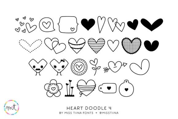 Heart Doodle 4: The Ultimate Romantic Dingbat Font Review