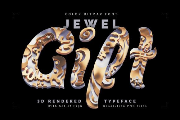Jewel Gift: A Luxury 3D Color Font for Campaigns
