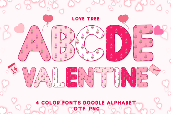 Love Tree: A Colorful Display Font for Makers