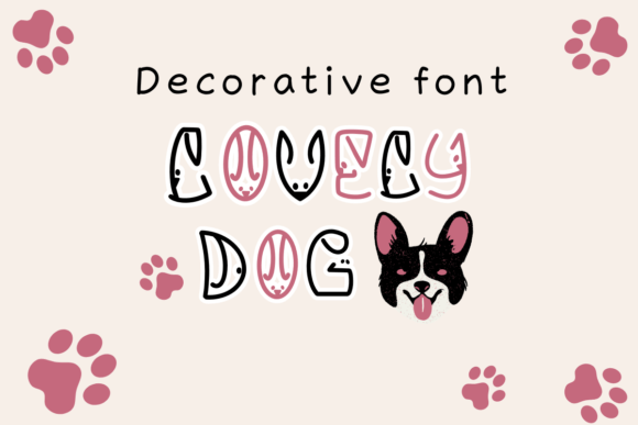 Lovely Dog: A Playful Decorative Font for Editorial Design