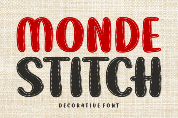 Monde Stitch: A Decorative Font for Web Design