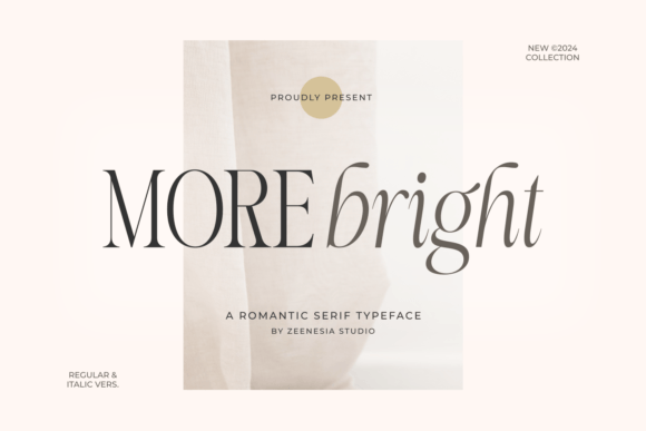 More Bright: An Elegant Serif Font for Editorial Design