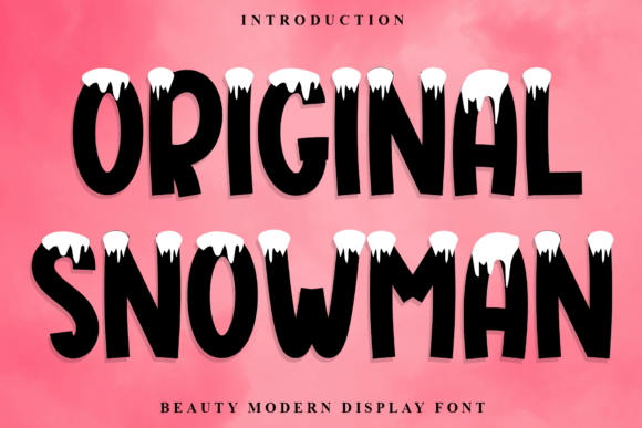 Original Snowman: A Festive Display Font for Winter