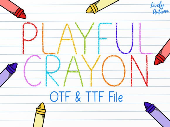 Playful Crayon: A Handwritten Font for Creative Projects
