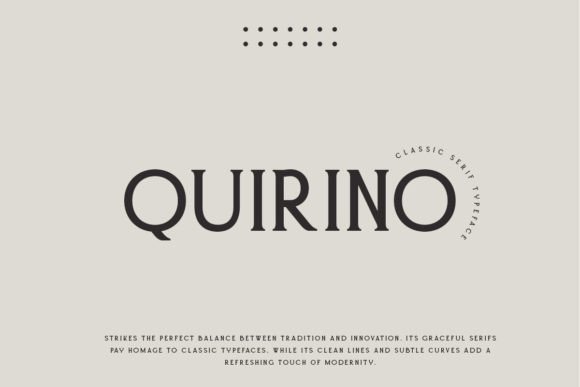 Quirino: A Premium Serif Font for Modern Web Design