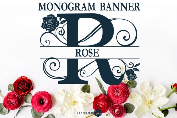 Rose Monogram Banner: A Decorative Font Review