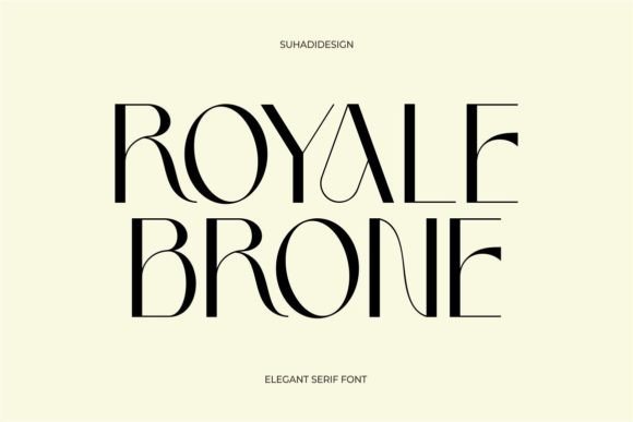 Royale Brone: A Bold Serif Font for Makers