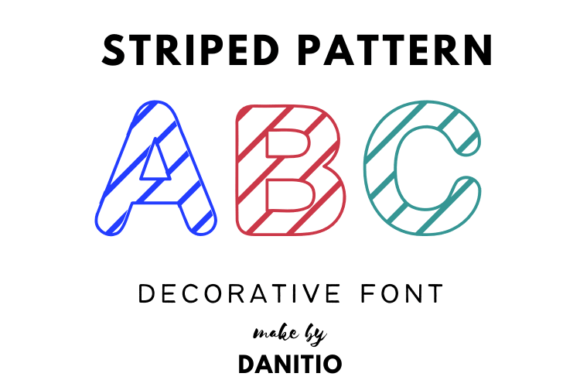 Striped Pattern: A Decorative Font for Web Design