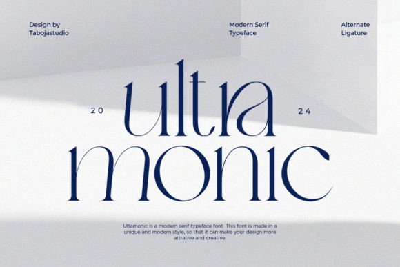 Ultra Monic: A Premium Serif Font for Elegant Campaigns