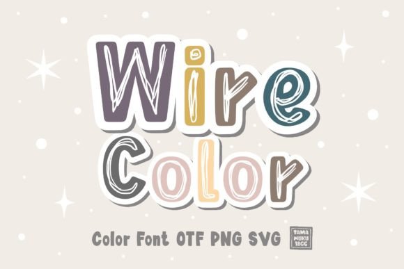Wire Color: A Sweet Color Font for Web Design