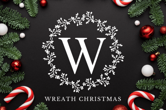 Wreath Christmas: The Ultimate Decorative Font for Holiday Campaigns